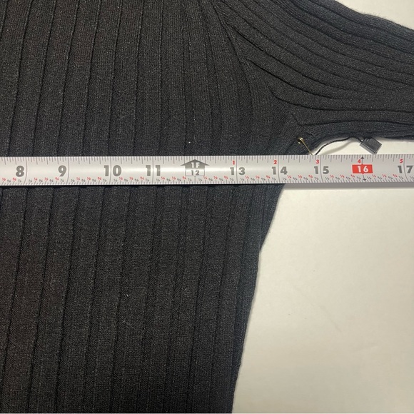 Jawbreaker Dead End Snake Embroidered Turtle Neck Gothic Black Sweater Sz M(US6) - Picture 9 of 10